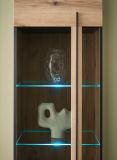 Wohnwand Design-D in Evoke Eiche Wohnkombination Set 4-teilig 340 cm, mit Soft-Close