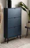 Schuhschrank Aldan in Blau, Schuhkipper 70 x 125 cm