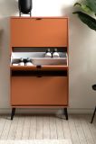 Schuhschrank Aldan in Terracotta Schuhkipper 70 x 125 cm