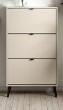 Schuhschrank Aldan in Samt, Schuhkipper 70 x 125 cm