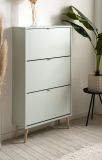 Schuhschrank Aldan Pastellgr�n Schuhkipper 70 x 125 cm