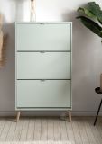 Schuhschrank Aldan Pastellgr�n Schuhkipper 70 x 125 cm