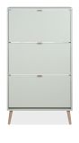 Schuhschrank Aldan Pastellgr�n Schuhkipper 70 x 125 cm