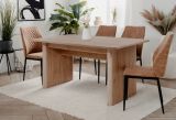 Esstisch Jaron in Hickory Walnuss Tisch ausziehbar 160 / 200 x 90 cm