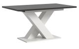 Esstisch Home-X in grau und wei� Tisch ausziehbar 150 - 190 cm