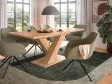 Esstisch Home-X in Artisan Eiche Tisch ausziehbar 150 - 190 cm