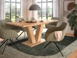 Esstisch Home-X in Artisan Eiche Tisch ausziehbar 150 - 190 cm