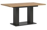 Esstisch Home-X in Artisan Eiche und grau Tisch ausziehbar 150 - 190 cm