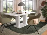 Esstisch Home-X in wei� Tisch ausziehbar 150 - 190 cm