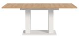 Esstisch Home-X in Artisan Eiche und wei� Tisch ausziehbar 150 - 190 cm