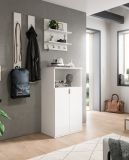 Wandregal mit Haken SystemX in wei� Schl�sselbrett 52 x 52 cm