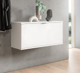 Schuhschrank SystemX in wei� Hochglanz Flur Diele Kommode 91 cm
