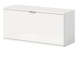 Schuhschrank SystemX in wei� Hochglanz Flur Diele Kommode 91 cm