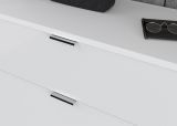 Garderobe Set 4-teilig SystemX in wei� Hochglanz Garderobenkombination 128 cm