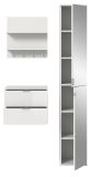 Garderobe Set 3-teilig SystemX in wei� Hochglanz Garderobenkombination 97 x 193 cm