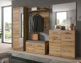 Garderobe Set 3-teilig Shawn in Evoke Eiche Garderobenkombination 167 x 197 cm
