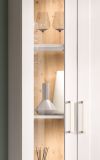 Wohnwand Mirano in wei� L�rche und Eiche Artisan Landhaus Wohnkombination 4-teilig 336 cm