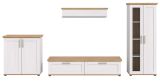 Wohnwand Mirano in wei� L�rche und Eiche Artisan Landhaus Wohnkombination 4-teilig 336 cm