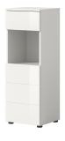 Badezimmer Kommode Larik in wei� Hochglanz Badschrank 38 x 106 cm
