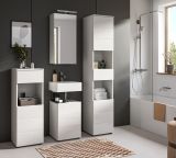 Badm�bel Set 4-teilig Larik in wei� Hochglanz Badkombination 144 x 190 cm