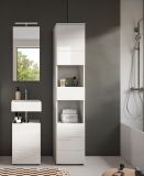 Badm�bel Set 3-teilig Larik in wei� Hochglanz Badkombination 91 x 190 cm
