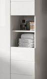 Badm�bel Set 3-teilig Larik in wei� Hochglanz Badkombination 157 x 190 cm