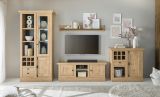 Kommode Dorset in Eiche Gold Landhaus Highboard 105 x 103 cm, Soft-Close