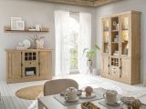 Sideboard Dorset in Eiche Gold Landhaus Kommode 152 x 103 cm, Soft-Close