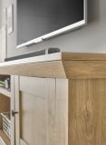 Wohnwand Dorset in Eiche Gold Landhaus Wohnkombination 4-teilig 382 cm, Soft-Close
