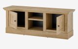 Wohnwand Dorset in Eiche Gold Landhaus Wohnkombination 4-teilig 382 cm, Soft-Close