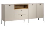 Sideboard Jardins in Kaschmir / Sand und Eiche, Kommode 197 cm mit Soft-Close