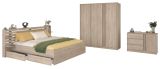 Parisot Schlafzimmer komplett Set Escale27 in Eiche japanisch Bett 180 x 200 cm