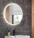 Badezimmer Spiegel Glide mit LED Beleuchtung und Touchschalter, rund � 60 cm