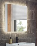 Badezimmer Spiegel Glide mit LED Beleuchtung und Touchschalter 80 cm