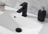 Waschbeckenunterschrank MIT Waschbecken Glide in wei� Hochglanz und grau 80 cm