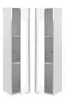 Badm�bel Set Glide in wei� Hochglanz und grau mit Waschbecken und LED Beleuchtung 195 x 190 cm