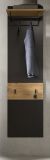 Garderobenpaneel Cooper in grau und Artisan Eiche Wandgarderobe 45 x 165 cm