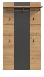 Garderobenpaneel Cooper in Artisan Eiche und grau Wandgarderobe 80 x 141 cm