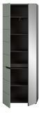 Garderobenschrank Cooper in Salbei gr�n und Basalt grau 65 x 190 cm variable Inneneinteilung, Soft-Close