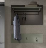 Garderobenpaneel Cooper in Salbei gr�n und grau Set 2-teilig 80 cm