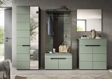 Garderobe Set 5-teilig Cooper in Salbei und Grau 255 cm, Soft-Close