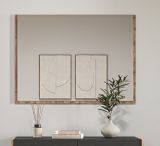 Garderobenspiegel Salud in Nox Eiche Wandspiegel 95 x 70 cm