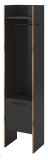 Garderobe Salud in grau und Nox Eiche Kompaktgarderobe 42 x 189 cm