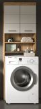 Waschmaschinenschrank Shawn in Sand Kashmir und Evoke Eiche Waschmaschinen �berbau 63 x 191 cm