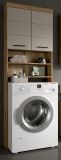 Waschmaschinenschrank Shawn in Sand Kashmir und Evoke Eiche Waschmaschinen �berbau 63 x 191 cm