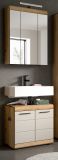 Badm�bel Set 2-teilig Shawn in Sand Kashmir und Evoke Eiche Badkombination 60 x 191 cm