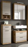 Badm�bel Set 4-teilig Shawn in Sand Kashmir und Evoke Eiche Badkombination 112 x 191 cm