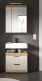 Badm�bel Set 2-teilig Shawn in Sand Kashmir und Evoke Eiche Badkombination 60 x 191 cm
