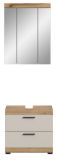 Badm�bel Set 2-teilig Shawn in Sand Kashmir und Evoke Eiche Badkombination 60 x 191 cm