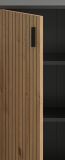 Badezimmer Kommode Livia in Artisan Eiche und grau Badschrank 60 x 81 cm
